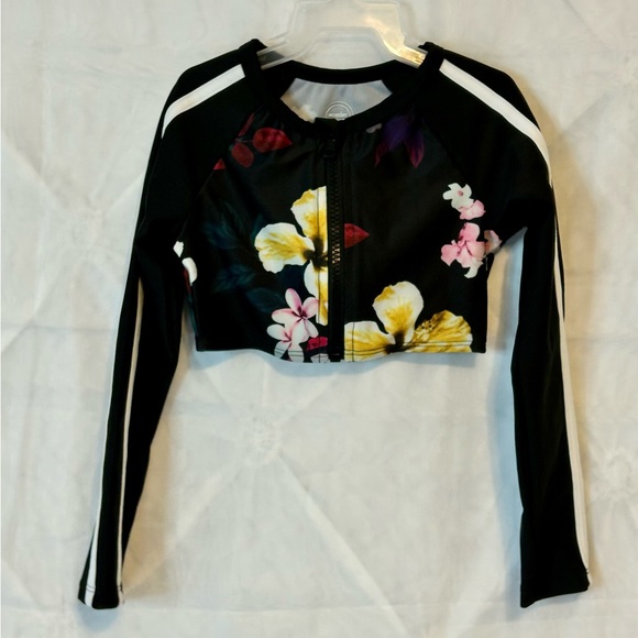 NWT Girls One Piece Swimsuit w/ Matching Jacket- Sz 4/5 - Picture 7 of 10